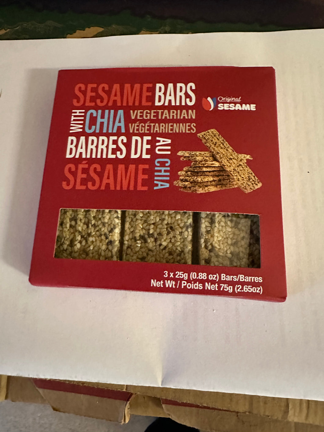 Sesame With Chia Bars Parve